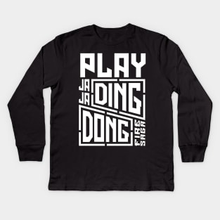 Play Ja Ja Ding Dong Song - Fire Saga Kids Long Sleeve T-Shirt